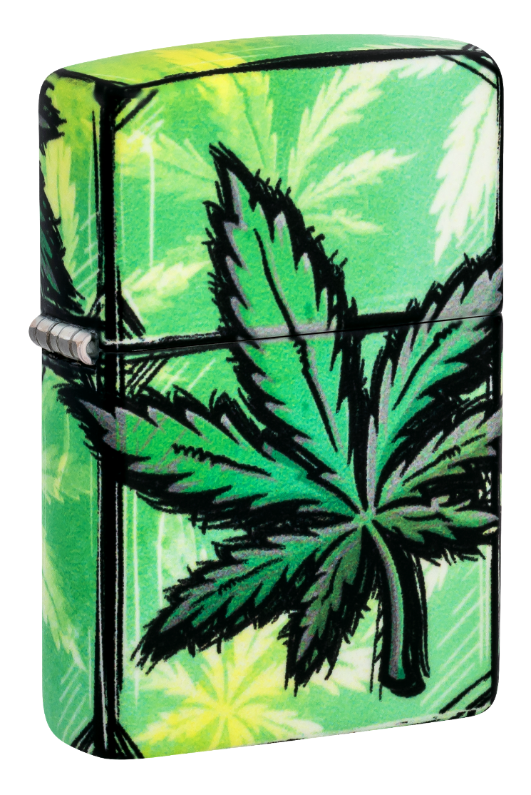 Zippo vžigalnik 46253 Glowing Cannabis