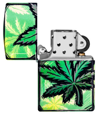 Zippo vžigalnik 46253 Glowing Cannabis