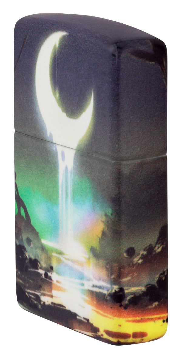 Zippo 46259 vžigalnik Dripping Half-Moon, Glow in the Dark