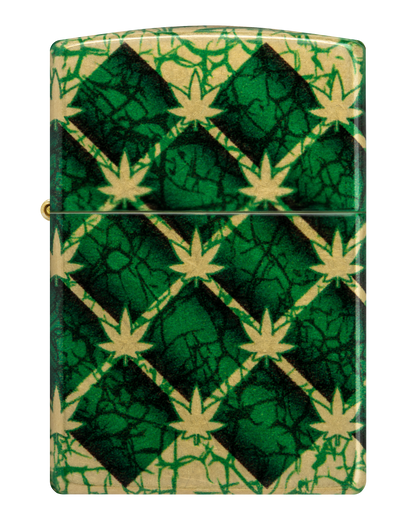 Zippo 46265 vžigalnik Cannabis, 540 Tumbled Brass