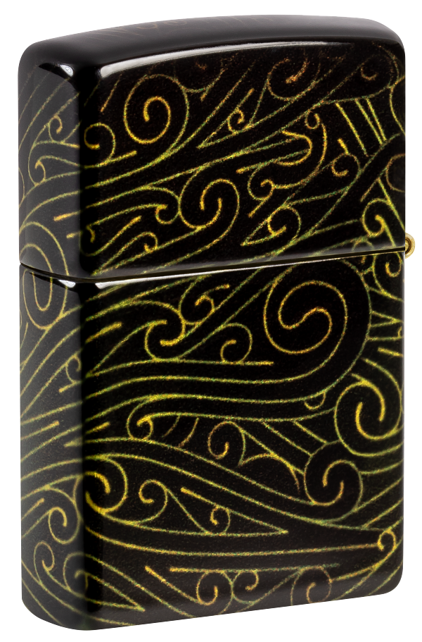 Zippo 46276 vžigalnik Cannabis Swirl, 540 Tumbled Brass