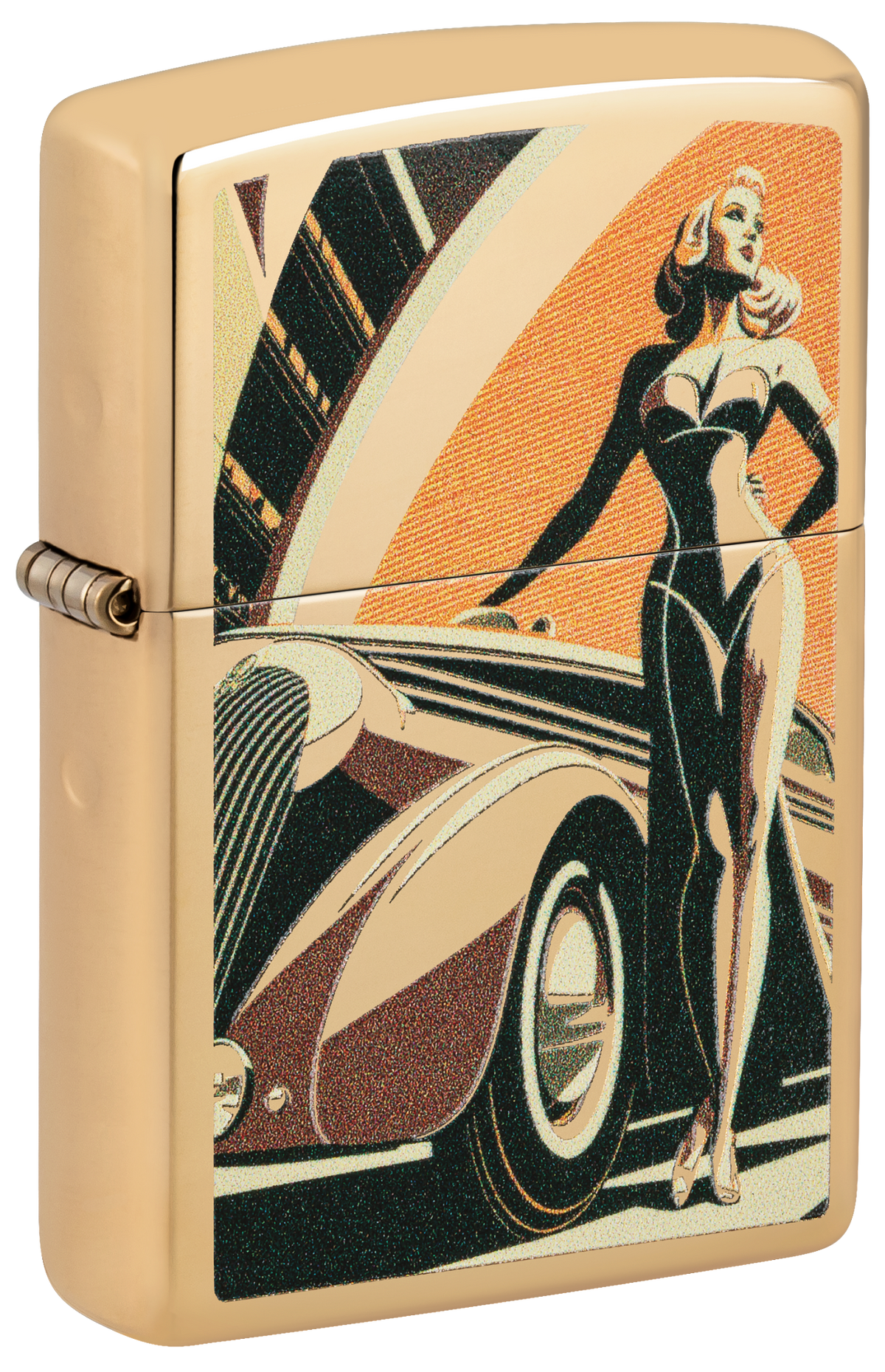 Zippo 60.007.258 vžigalnik Vintage Car & Woman