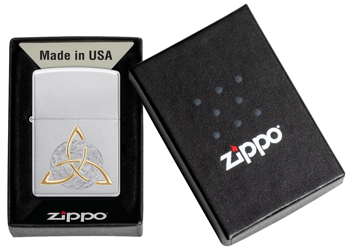 Zippo vžigalnik 60.007.292 Viking Knot, Satin Chrome