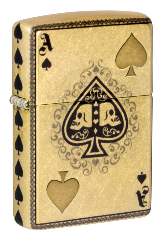 Zippo vžigalnik 46388 Ace of Spades & Skulls