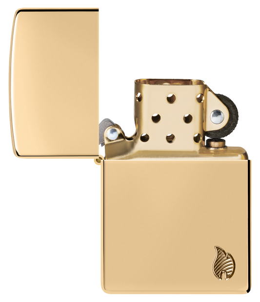 Zippo vžigalnik 46397 Armor Flame, High Polish Brass