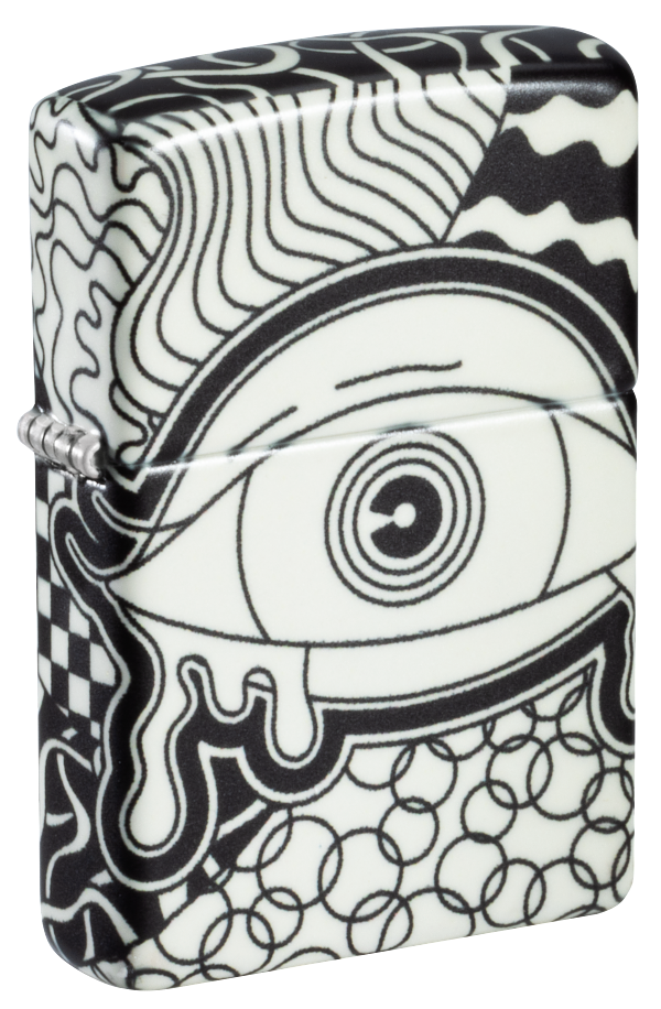 Zippo 46428 vžigalnik Psychedelic Eye, Glow in the Dark