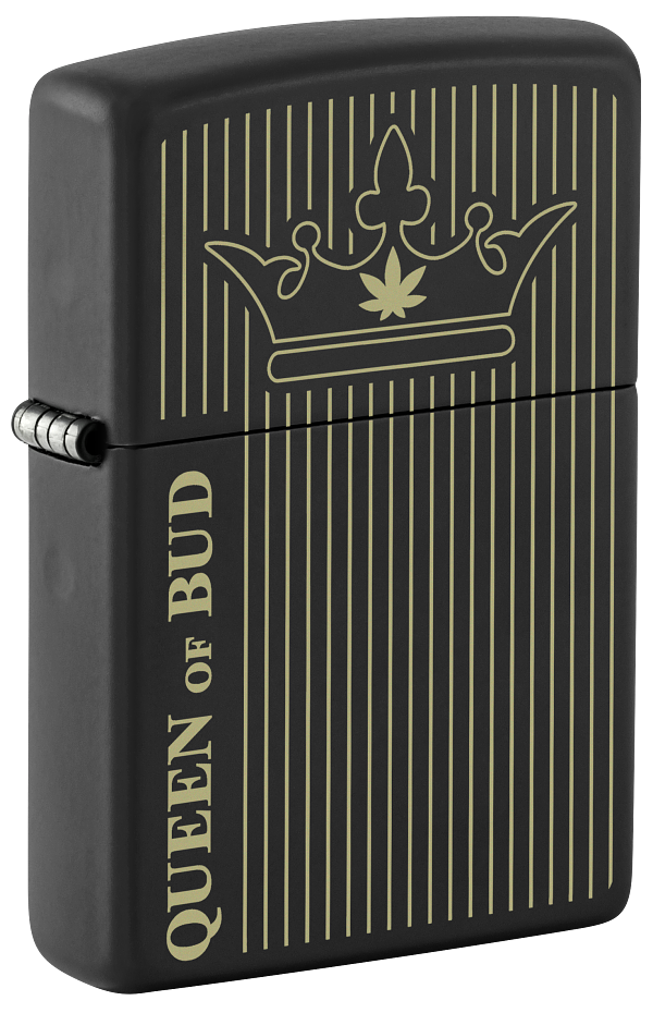 Zippo 46683 vžigalnik Cannabis - Queen Of Bud, Black Matte