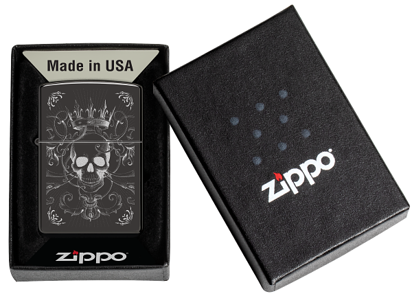 Zippo 46699 vžigalnik Gothic King Skull
