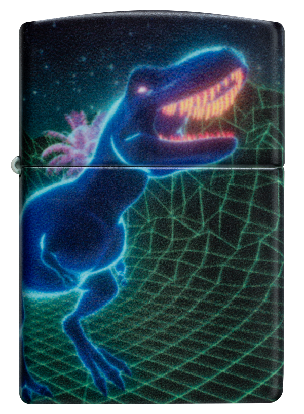 Zippo 46701 vžigalnik Cyber T-Rex Meme, Glow in the Dark