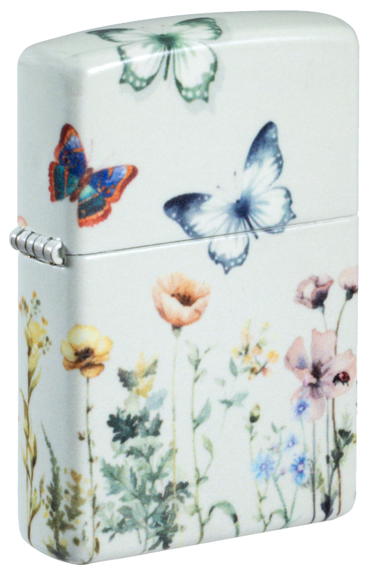 Zippo 46703 vžigalnik Flower Field & Butterflies, Glow in the Dark