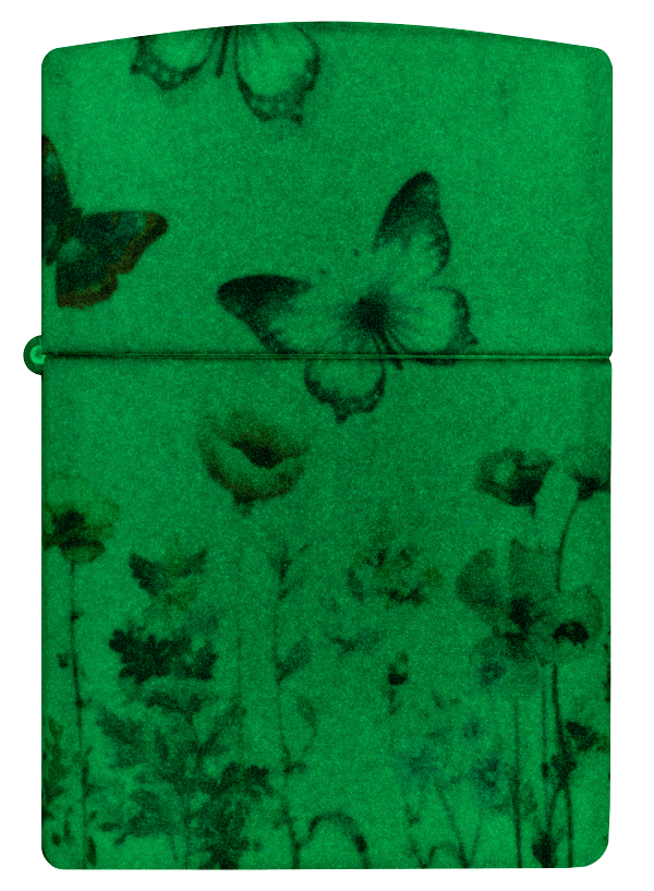 Zippo 46703 vžigalnik Flower Field & Butterflies, Glow in the Dark