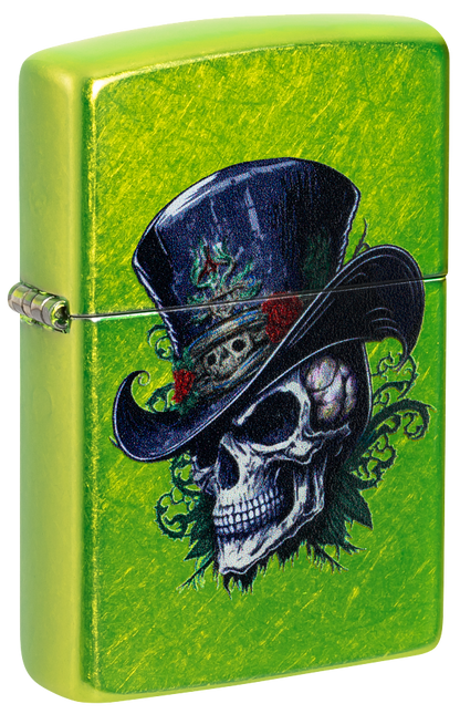 Zippo 46709 vžigalnik Gentlemen Skull, Lurid
