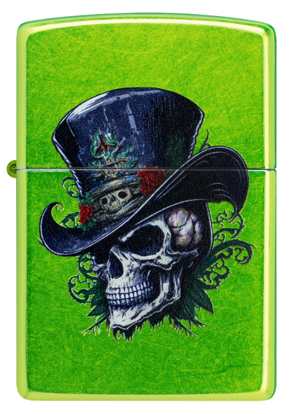Zippo 46709 vžigalnik Gentlemen Skull, Lurid