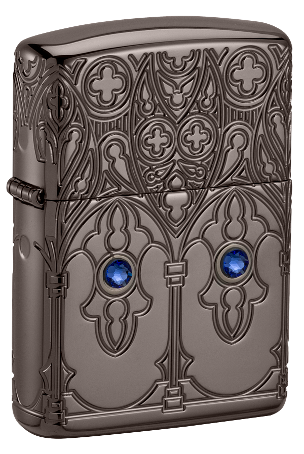 Zippo 46753 vžigalnik Spiritual Pattern Armor, Black Ice