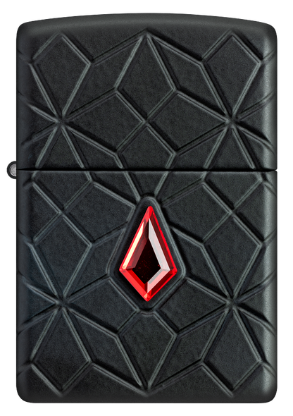 Zippo 46756 vžigalnik Red Jewel with Pattern Armor, Black Matte