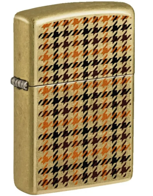 Zippo 46804 vžigalnik Plaid Design, Street Brass