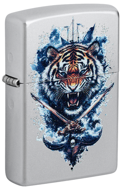 Zippo 60.007.639 vžigalnik Fierce Tiger & Crossing Swords