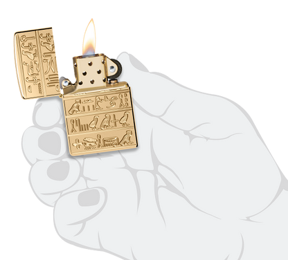 Zippo 60.007.668 vžigalnik Egyptian Hieroglyphs Armor