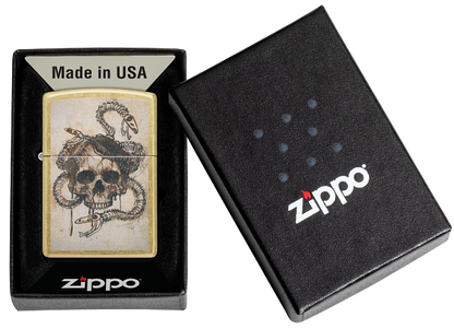 Zippo 47175 vžigalnik Skull and Snake