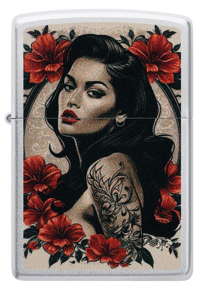 Zippo 47265 vžigalnik Pin-Up Girl in Tattoos