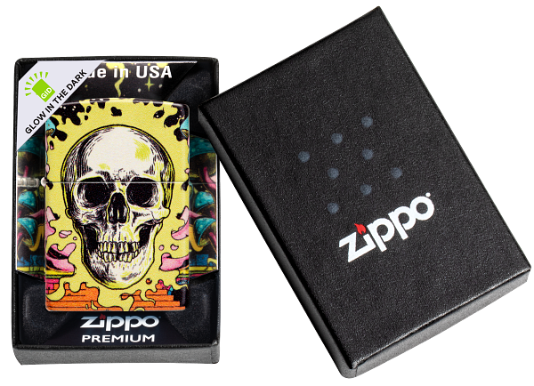 Zippo vžigalnik 48640 Psychedelic Skull