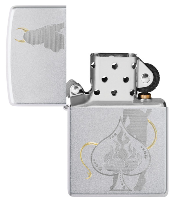 Zippo vžigalnik 48658 Devilish Girl & Ace