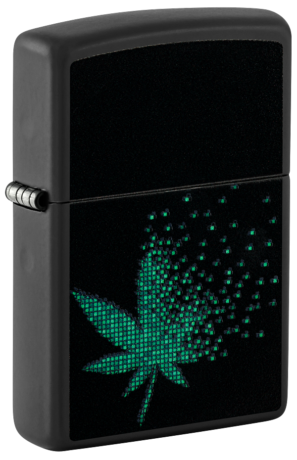 Zippo vžigalnik 48677 Pixel Cannabis UV