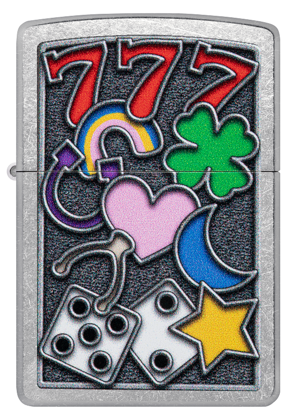 Zippo 48682 vžigalnik All Luck Design, Street Chrome