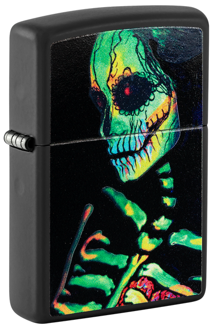 Zippo vžigalnik 48761 Glowing Skeleton UV