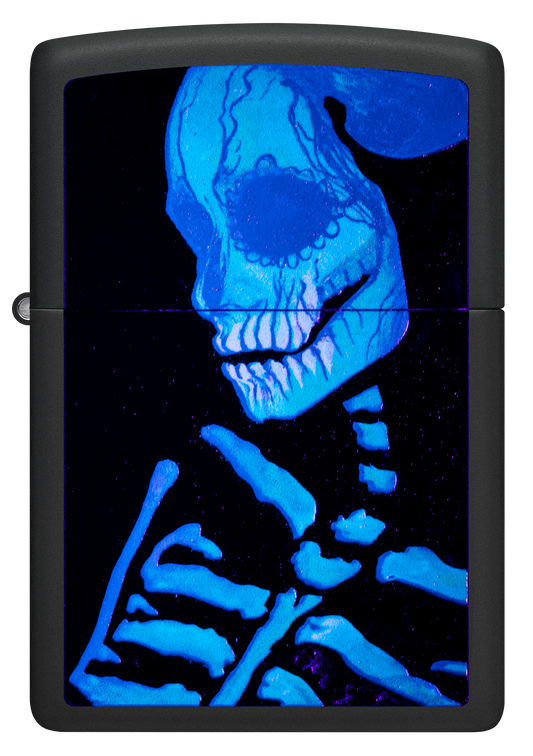 Zippo vžigalnik 48761 Glowing Skeleton UV