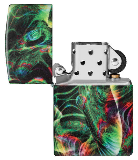 Zippo vžigalnik 48774 Psychedelic Swirl Glow in the Dark
