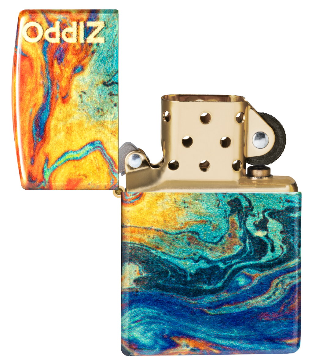 Zippo vžigalnik 48778 Colorful Tumbled Brass