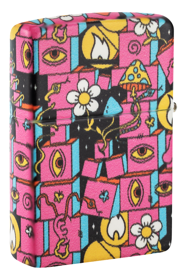 Zippo 48779 vžigalnik Abstract Pink, Glow in the Dark