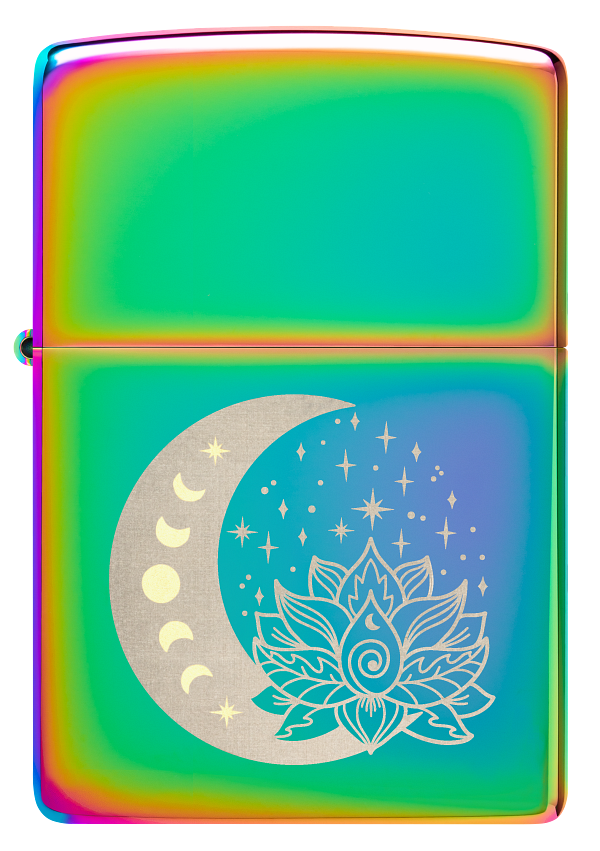 Zippo 48910 vžigalnik Spiritual Moon & Lotus, Multi Color