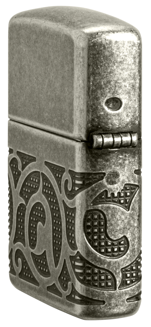 Zippo vžigalnik 49290 Pattern Armor Antique Silver