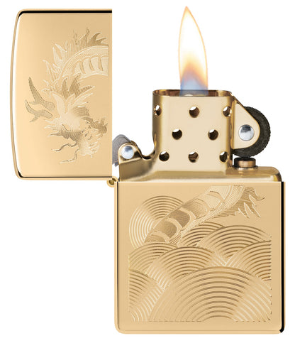 Zippo 46822 vžigalnik Dragon Silhouette