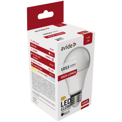 Avide 932965 Žarnica LED 9.5W E27 3000K 1055lm A60