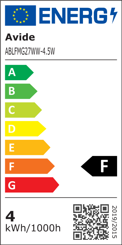 Avide 50068 Žarnica Filament LED 4.5W E27 2700K 470lm 360° ABLFMG27WW-4.5W