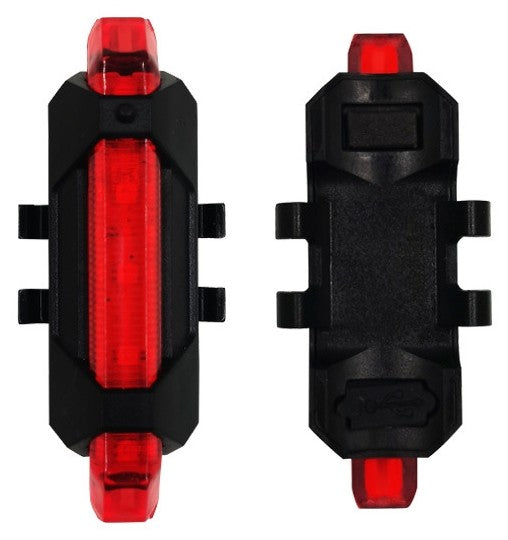 Svetilka za kolo polnilna 2W 360m Li-Polymer rdeča EBL-2W-RED