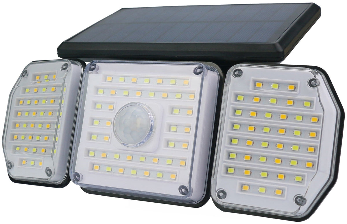 Reflektor solarni senzor IR 3 glave 2.3W 373lm SMD IP44 ESL3H-122SMD-IR