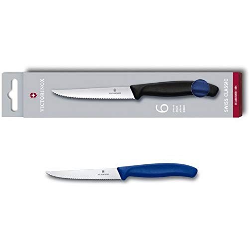 Victorinox 6.7232.6 Set nožev za zrezke 6v1, nazobčan moder 12 cm