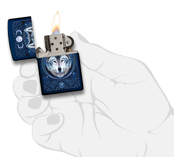 Zippo 60.003.924 Wolf & Moon by Anne Stokes
