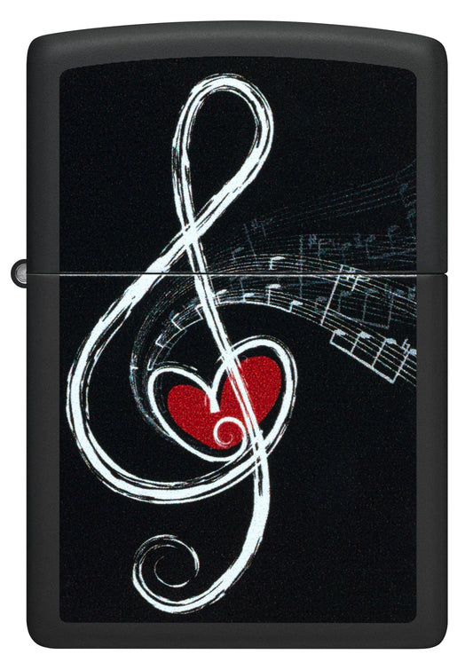 Zippo 46840 vžigalnik Music Clef & Heart
