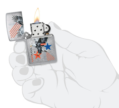 Zippo 46820 vžigalnik Eagle and Stars