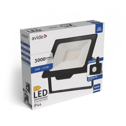 Reflektor Slim LED SMD 30W 6400K PIR ABLRFLCW-30W-PIR