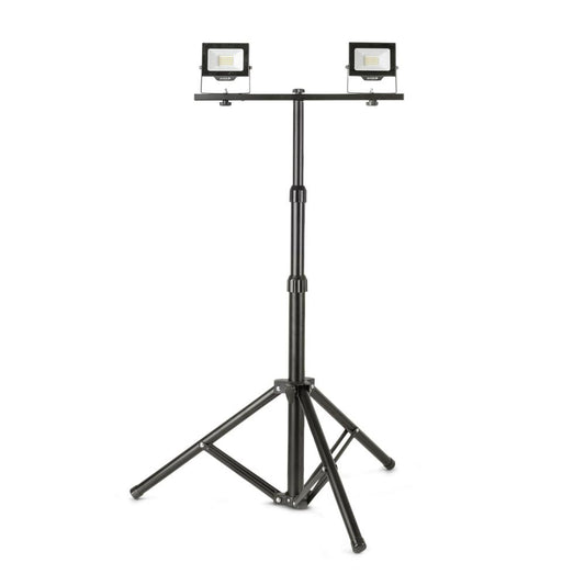 Reflektor + stojalo LED Slim 2x 20W 4000K NW 4000lm IP65 črna SMD ABLRFLNW-20W-TRIPOD-D