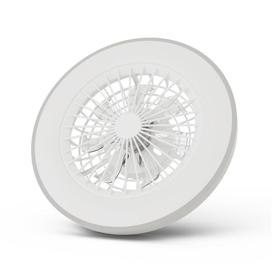 Svetilka stropna Whitney z ventilatorjem, Srebrna, AFCLCCT-48W-15W-WHS