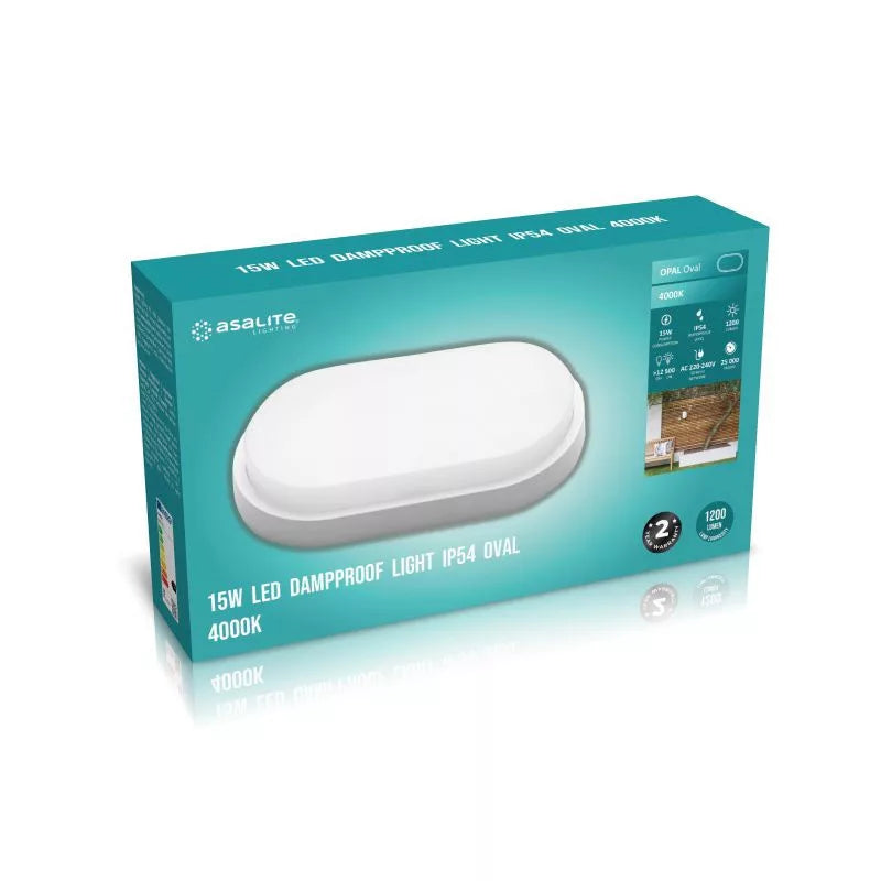 Svetilka ASAL0221 stropna LED 15W 4000K Oval