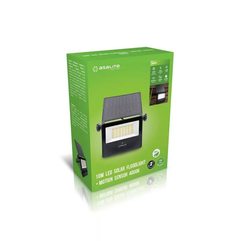 Asalite ASAL0275 Reflektor LED Slim solarni 10W 4000K 1300 lm + senzor