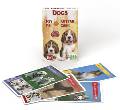 Igra s kartami 10035084 Animal Trumps 3v1: Psi